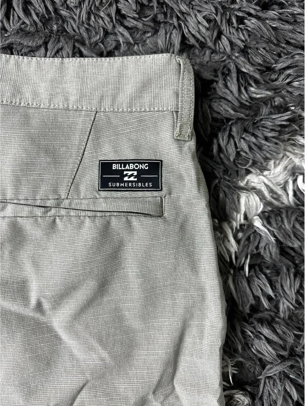 Billabong Submersibles Mens Size 31 Chino Hybrid Stretch Shorts Heather Grey